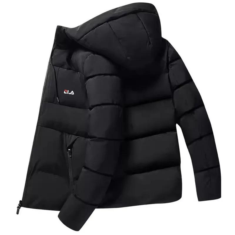 남성용 겨울 패딩 재킷, 두꺼운 따뜻한 재킷, 패션 야외 코트 브랜드, 남성용 클래식 후드 캐주얼 재킷